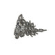 Iron-On Floral Design Diamante Motif - 245mm x 85mm